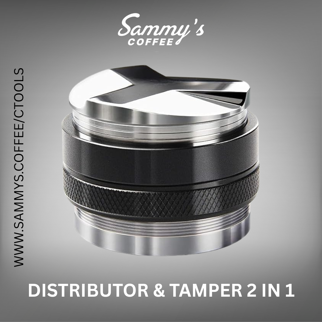 Coffee Distributor Tamper 2x1