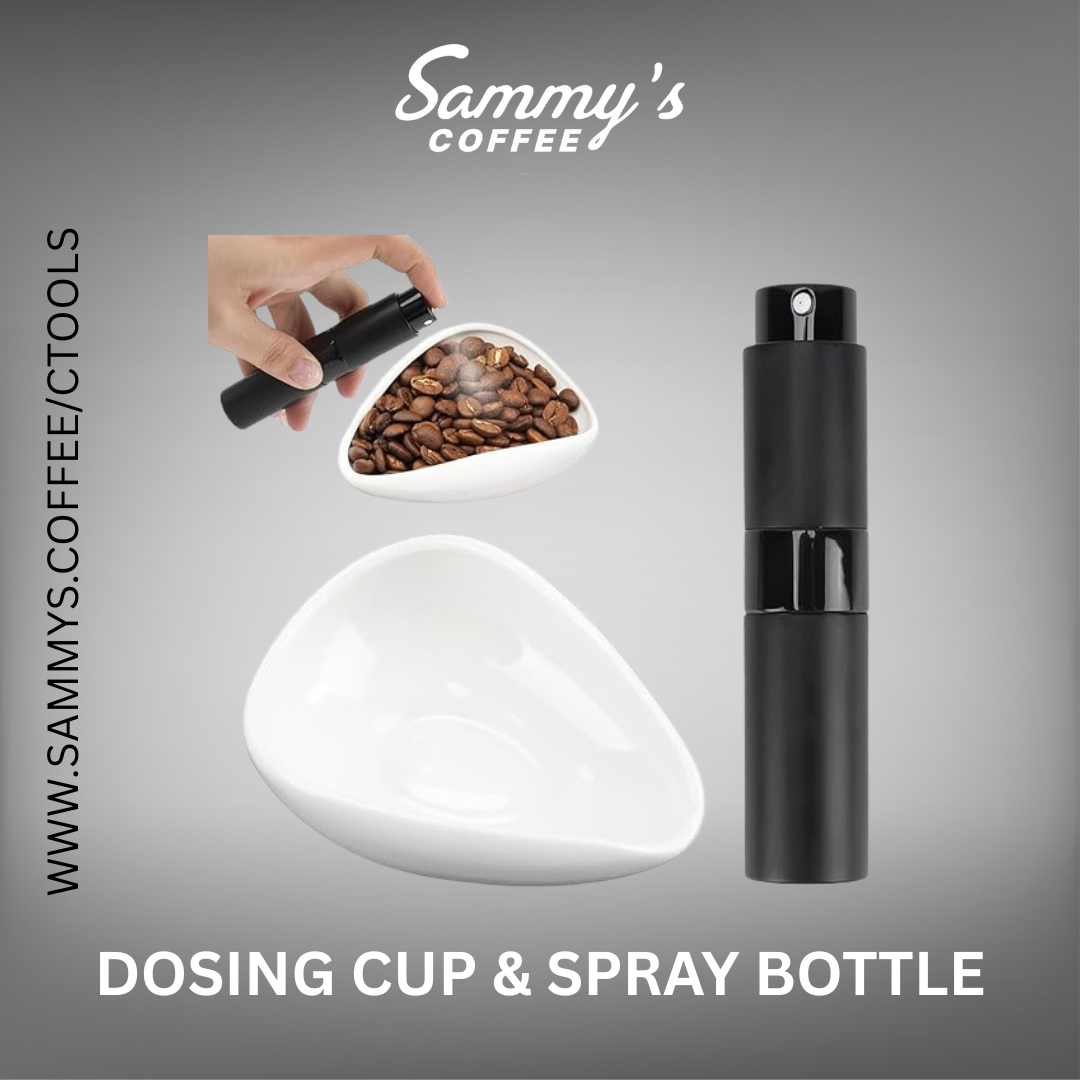 Coffee Bean Dosing Cup and Spray Bottle Set