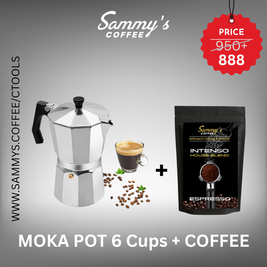 Moka Pot + Coffee